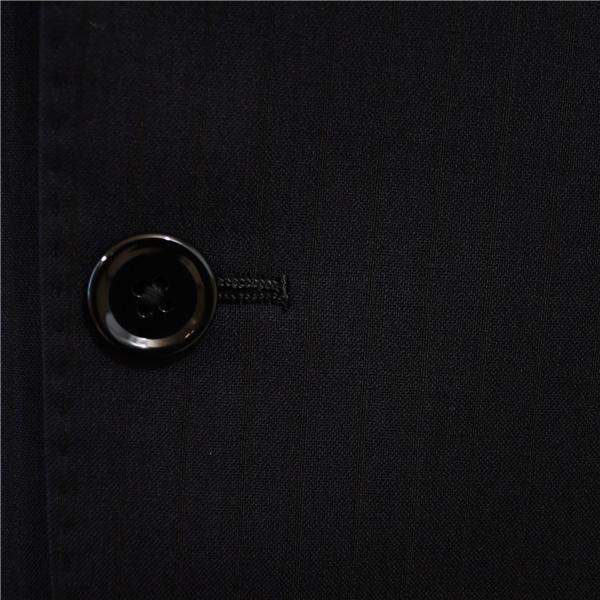 リーガル 2パンツ 2つボタン シングルスーツ XL BE6 ブラック ストライプ 袖口4つ釦 開き見せ YRG03133-92 夏物 春夏 薄手 6XB061 | REGAL | 02