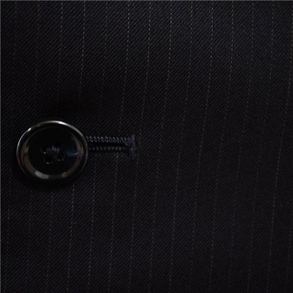 リーガル 2パンツ 2つボタン シングルスーツ XL BE6 ブラック ストライプ 袖口4つ釦 開き見せ A20R5257 合物 春秋 6XB062 | REGAL | 02