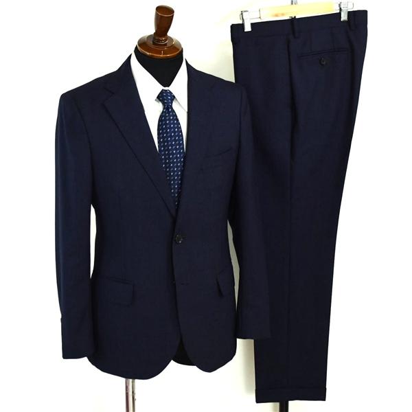 BEAMS HEART 伊製 カノニコ生地 2つボタン シングルスーツ M A5 ダークネイビー ノータック 41-17-0310-195 夏物 春夏 薄手 6XB070 | BEAMS HEART