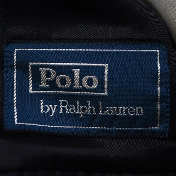 POLO ラルフローレン 段返り 3つボタン シングルスーツ S A4 ダークネイビー 袖口4つ釦 開き見せ X22 合物 春秋 6XB073 | POLO RALPH LAUREN | 03