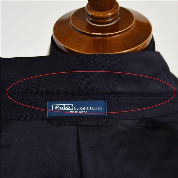 POLO ラルフローレン 段返り 3つボタン シングルスーツ S A4 ダークネイビー 袖口4つ釦 開き見せ X22 合物 春秋 6XB073 | POLO RALPH LAUREN | 05