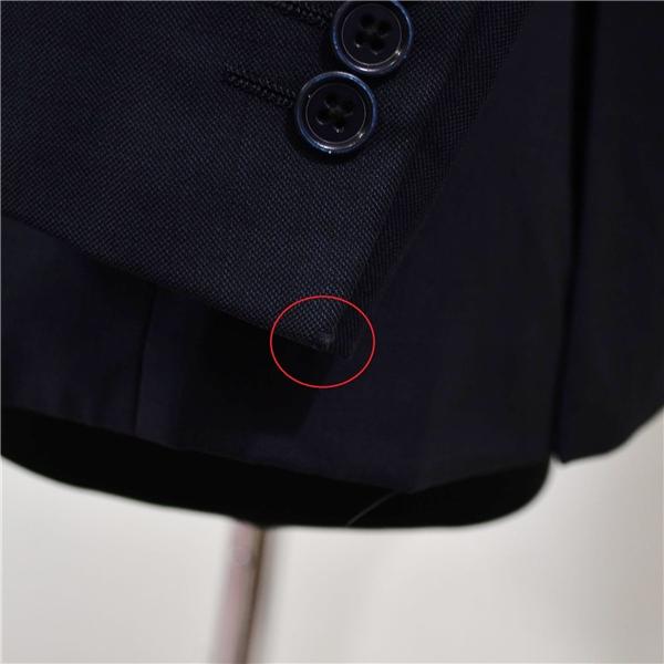 POLO ラルフローレン 段返り 3つボタン シングルスーツ S A4 ダークネイビー 袖口4つ釦 開き見せ X22 合物 春秋 6XB073 | POLO RALPH LAUREN | 06