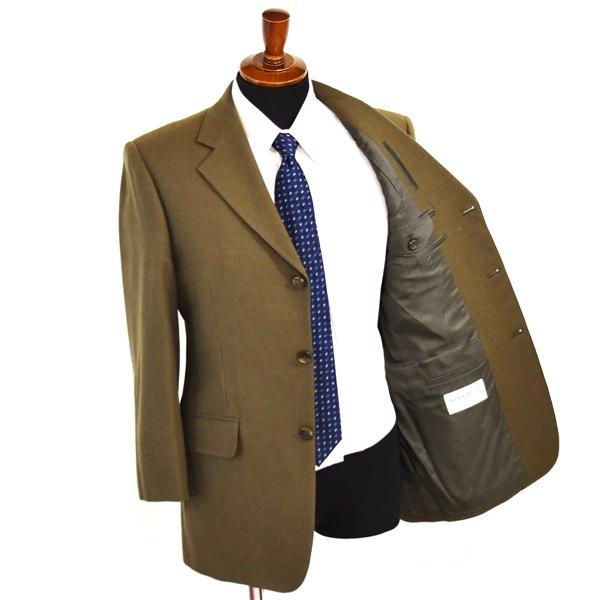 NINA RICCI 3つボタン シングルスーツ S A4 カーキ ツータック 袖口3つ釦 開き見せ E155-NN5M 合物 春秋 6XB074 | NINA NINA RICCI | 01