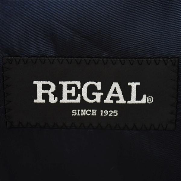 リーガル 2つボタン シングルスーツ M AB4 ダークネイビー 千鳥格子 袖口4つ釦 開き見せ MRG03381-19 合物 春秋 6XB080 | REGAL | 03