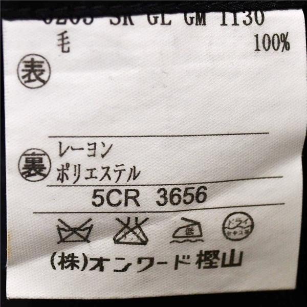 五大陸 2つボタン シングルスーツ M BB4 ダークグレー ストライプ ノータック 袖口4つ釦 開き見せ SR-GL-GM-1130 夏物 春夏 薄手 6XB084 | gotairiku | 04