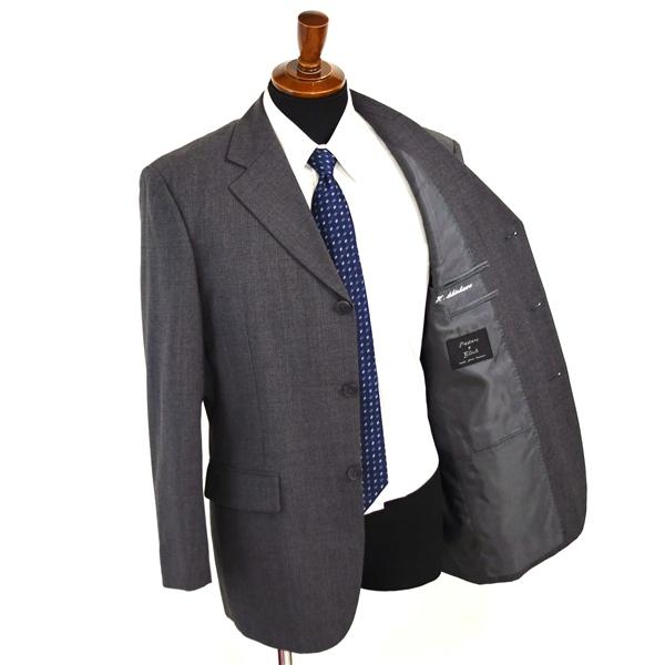 Pasture Block 2パンツ 3つボタン シングルスーツ M AB5 ダークグレー グラフチェック 袖口4つ釦 開き見せ 12111 夏物 春夏 薄手 6XB089 | ブランド登録なし | 01