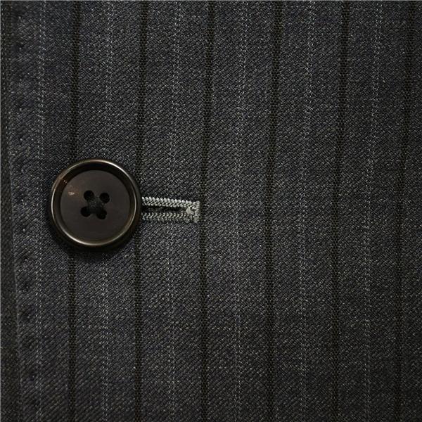 ポールスミス 英国製 ドーメル生地 2つボタン シングルスーツ L A6 ダークグレー ストライプ ノータック PF-MX-71171 合物 春秋 6XB091 | Paul Smith | 02