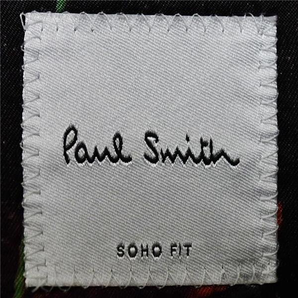 ポールスミス 英国製 ドーメル生地 2つボタン シングルスーツ L A6 ダークグレー ストライプ ノータック PF-MX-71171 合物 春秋 6XB091 | Paul Smith | 03