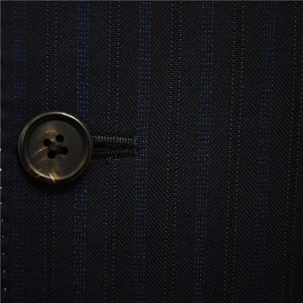 ポールスミス 伊製 ゼニア生地 2つボタン シングルスーツ L A6 ダークネイビー ストライプ ノータック PF-ST-00000 合物 春秋 6XB092 | Paul Smith | 02