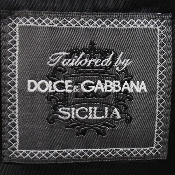 DOLCE ＆ GABBANA 2つボタン シングルスーツ XL A8 ダークグレー ストライプ 袖口4つ釦 開き見せ G1PRCT 合物 春秋 6XB094 | DOLCE&GABBANA | 03