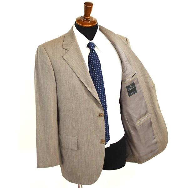 ブルックスブラザーズ 段返り 3つボタン シングルスーツ M AB4 ダークグレー ストライプ ノータック 19-04-2614-33-55 夏物 春夏 6XB095 | BROOKS BROTHERS | 01