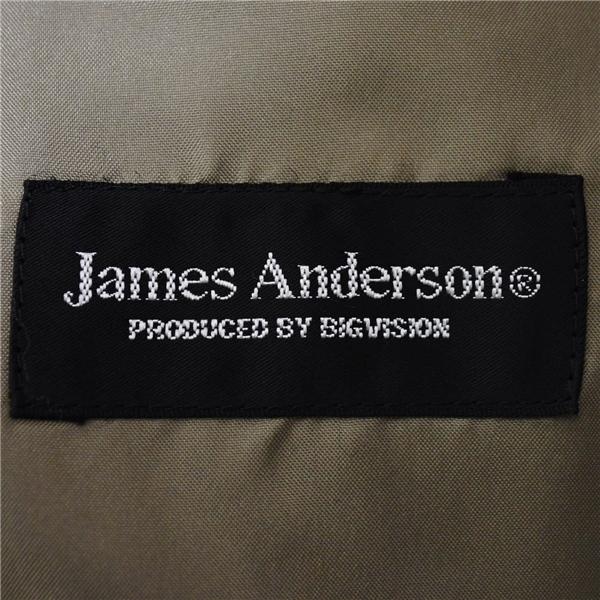 美品 JamesAnderson 2パンツ 2つボタン シングルスーツ M AB4 ダークグレー ストライプ 袖口3つ釦 開き見せ 5998 夏物 春夏 6XB098 | ブランド登録なし | 03