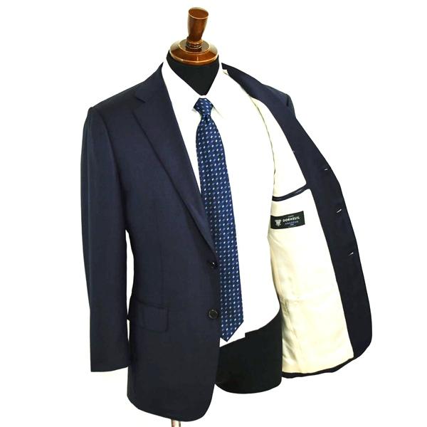 バーニーズニューヨーク 3つボタン シングルスーツ M A5 ダークネイビー ノータック 袖口4つ釦 開き見せ RE028F13X 合物 春秋 6XB104 | BARNEYS NEWYORK | 01