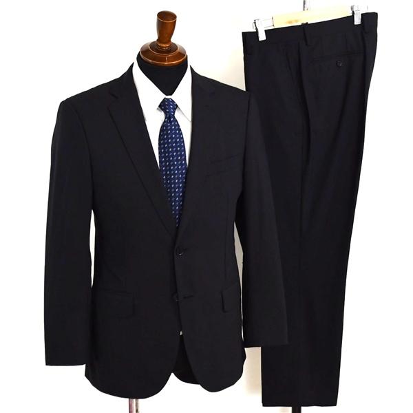 アローズ green label relaxing 2つボタン シングルスーツ M YA5 ブラック ストライプ ノータック 3121-125-1699 夏物 春夏 薄手 6XB106 | green label relaxing