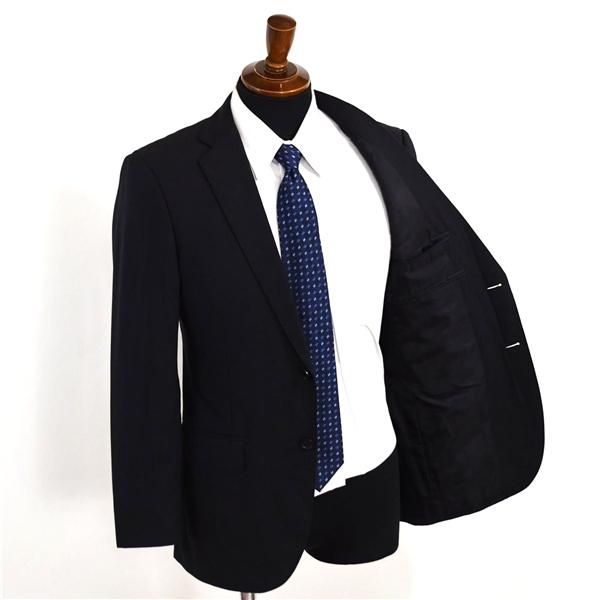 アローズ green label relaxing 2つボタン シングルスーツ M YA5 ブラック ストライプ ノータック 3121-125-1699 夏物 春夏 薄手 6XB106 | green label relaxing | 01