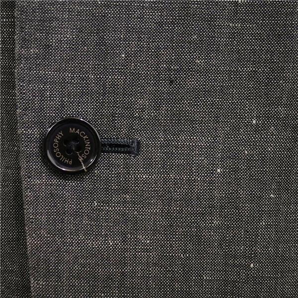 マッキントッシュ フィロソフィー 2つボタン シングルスーツ L YA7 ダークグレー 杢 ノータック H1E32-128-08 夏物 春夏 薄手 6XC008 | MACKINTOSH PHILOSOPHY | 02