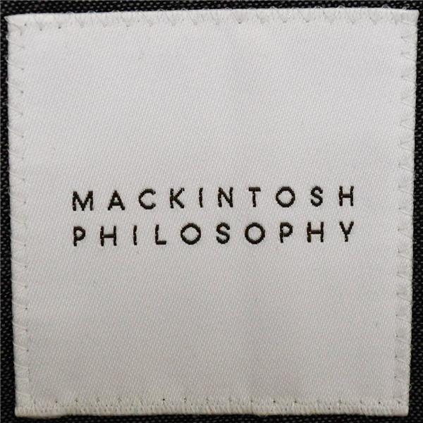 マッキントッシュ フィロソフィー 2つボタン シングルスーツ L YA7 ダークグレー 杢 ノータック H1E32-128-08 夏物 春夏 薄手 6XC008 | MACKINTOSH PHILOSOPHY | 03