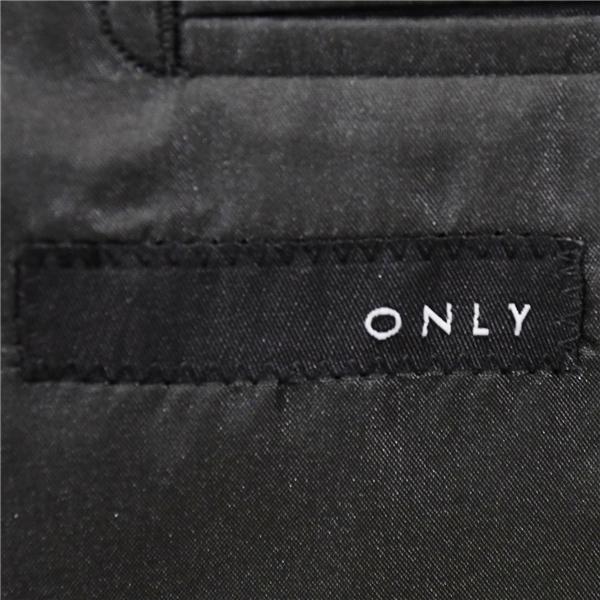 ONLY シルク混 段返り 3つボタン シングルスーツ M AB5 ブラック ストライプ ノータック 開き見せ 6-0122-38-020 合物 春秋 6XC011 | ONLY | 03