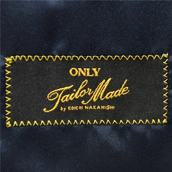 ONLY 2つボタン シングルスーツ M AB5 ダークネイビー 千鳥格子 ノータック 袖口4つ釦 開き見せ 45913 夏物 春夏 薄手 6XC012 | ONLY | 03