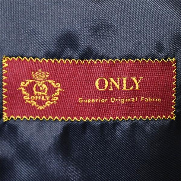 ONLY 2つボタン シングルスーツ M AB5 ダークネイビー 千鳥格子 ノータック 袖口4つ釦 開き見せ 45913 夏物 春夏 薄手 6XC012 | ONLY | 04