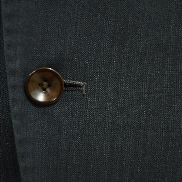 スーツセレクト 3ピース 2つボタン シングルスーツ S A4 ダークネイビー ノータック 袖口4つ釦 開き見せ BLK1651 合物 春夏秋 6XC016 | SUIT SELECT | 02