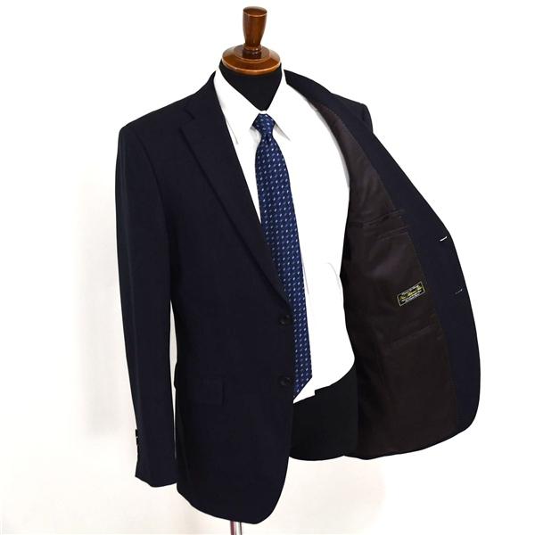 P.S.FA 2つボタン シングルスーツ XL A8 ダークグレー ウインドペン ノータック 袖口4つ釦 開き見せ 20293820-88 夏物 春夏 薄手 6XC042 | Perfect Suit FActory | 01