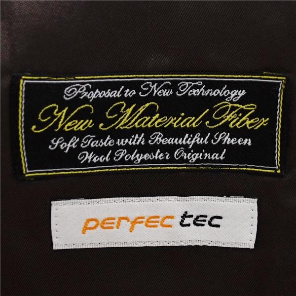 P.S.FA 2つボタン シングルスーツ XL A8 ダークグレー ウインドペン ノータック 袖口4つ釦 開き見せ 29154734-15 夏物 春夏 薄手 6XC043 | Perfect Suit FActory | 04