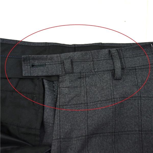 P.S.FA 2つボタン シングルスーツ XL A8 ダークグレー ウインドペン ノータック 袖口4つ釦 開き見せ 29154734-15 夏物 春夏 薄手 6XC043 | Perfect Suit FActory | 06