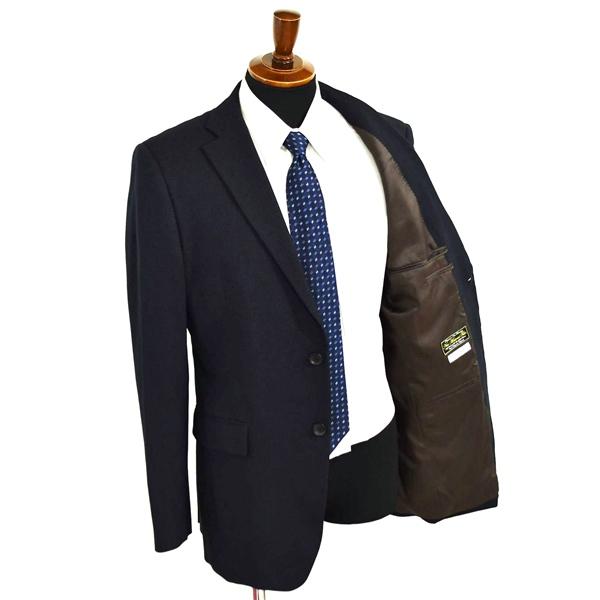 P.S.FA 2つボタン シングルスーツ XL A8 ダークネイビー 千鳥格子 ノータック 袖口4つ釦 開き見せ 29154734-15 夏物 春夏 6XC044 | Perfect Suit FActory | 01