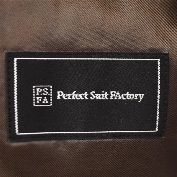 P.S.FA 2つボタン シングルスーツ XL A8 ダークネイビー 千鳥格子 ノータック 袖口4つ釦 開き見せ 29154734-15 夏物 春夏 6XC044 | Perfect Suit FActory | 03