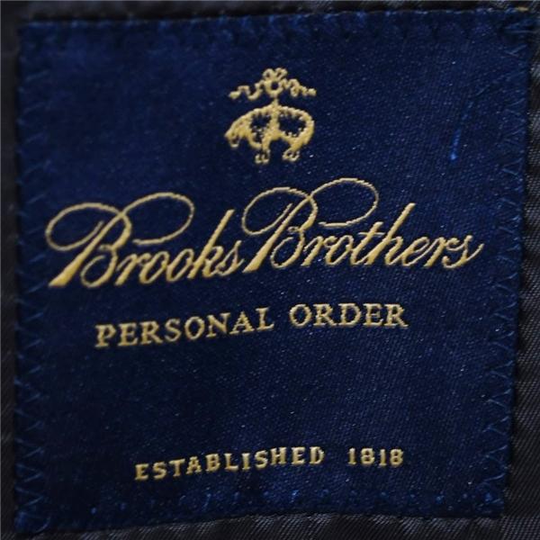 ブルックスブラザーズ 伊製 カノニコ 2つボタン シングルスーツ L AB6 ダークグレー ノータック BB21703291 合物 春秋 6XC050 | BROOKS BROTHERS | 03