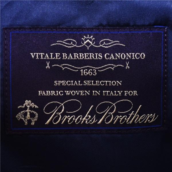 ブルックスブラザーズ 伊製 カノニコ 2つボタン シングルスーツ L AB6 ダークグレー ノータック BB21703291 合物 春秋 6XC050 | BROOKS BROTHERS | 04