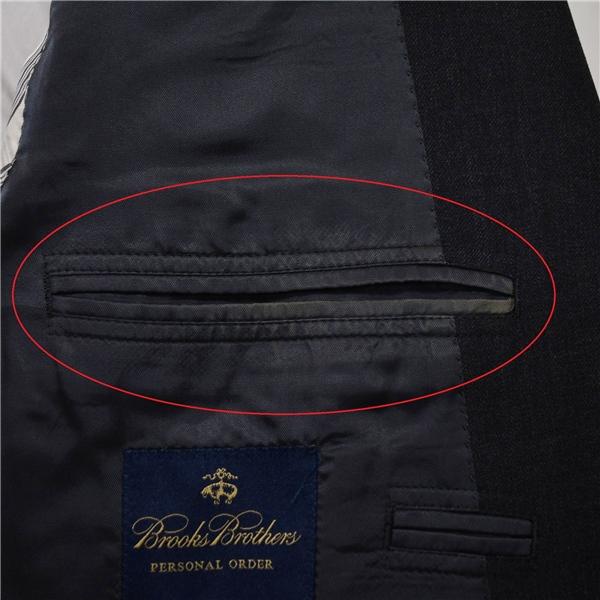 ブルックスブラザーズ 伊製 カノニコ 2つボタン シングルスーツ L AB6 ダークグレー ノータック BB21703291 合物 春秋 6XC050 | BROOKS BROTHERS | 06