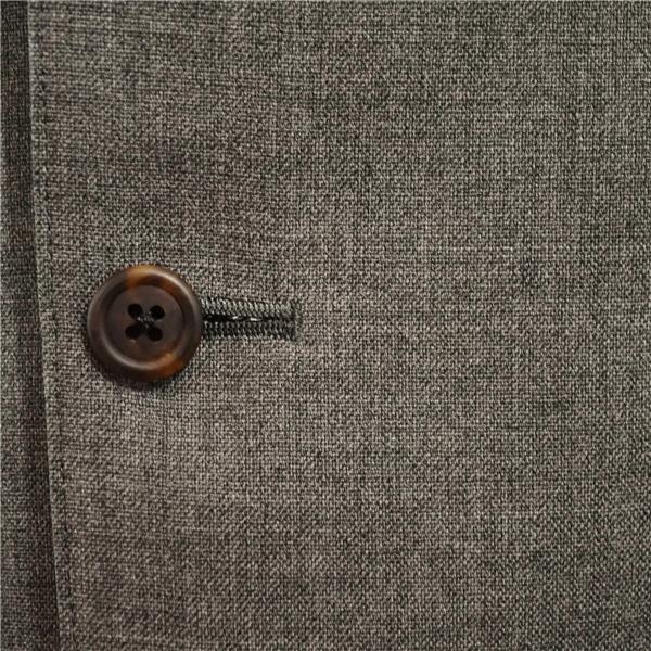 Jプレス 2つボタン シングルスーツ M AB5 ダークグレー ツータック 袖口4つ釦 開き見せ J.PRESS 586 合物 春秋 6XC052 | J.PRESS | 02