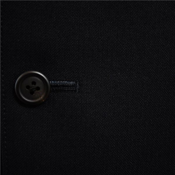 Jプレス 2つボタン シングルスーツ M AB5 ダークネイビー ストライプ 袖口4つ釦 開き見せ J.PRESS 586 合物 春秋 6XC054 | J.PRESS | 02