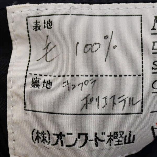 Jプレス 2つボタン シングルスーツ M AB5 ブラック ストライプ ツータック 袖口4つ釦 開き見せ J.PRESS 586 合物 春秋 6XC055 | J.PRESS | 04