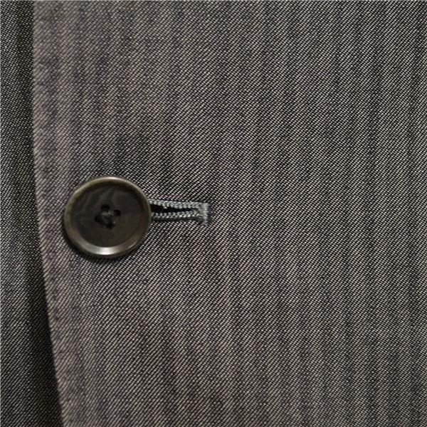 アローズ green label relaxing シルク混 2つボタン シングルスーツ M Y5 ダークグレー ストライプ ノータック 3121-199-1569 春秋 6XC057 | green label relaxing | 02