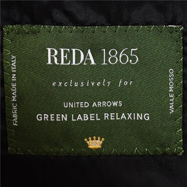 アローズ green label relaxing 伊製 REDA生地 2つボタン シングルスーツ M YA7 ブラック ノータック 3124-161-2104 合物 春秋 6XC058 | green label relaxing | 04