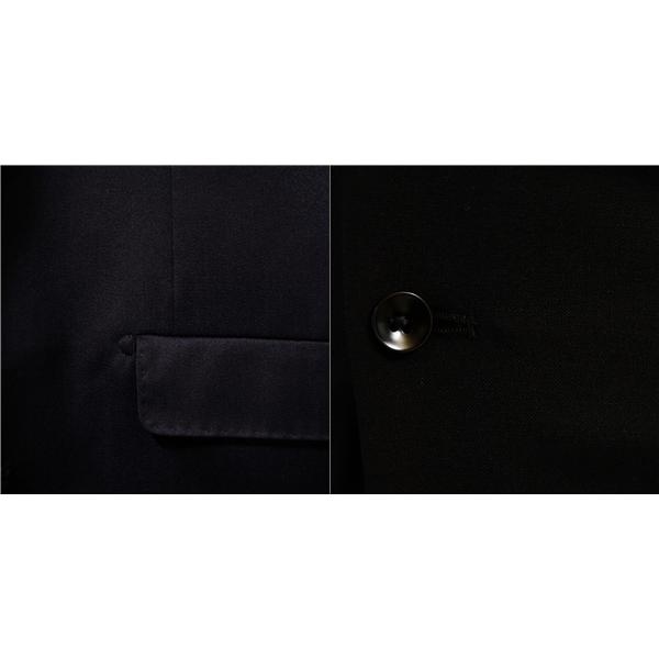 美品 スーツセレクト シルク混 3ピース 2つボタン シングルスーツ M Y5 ダークネイビー ノータック BLS9002 合物 春夏秋 6XC064 | SUIT SELECT | 02