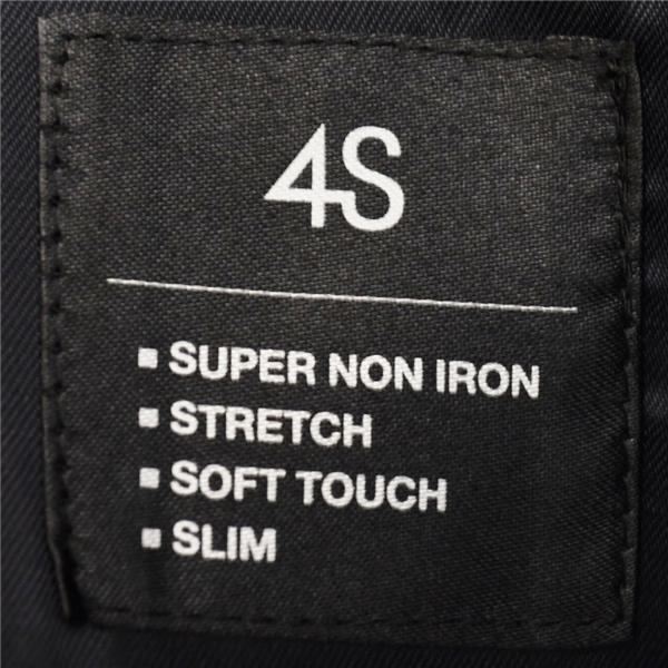 美品 スーツセレクト 3ピース 2つボタン シングルスーツ M Y6 ダークネイビー ノータック 開き見せ BLKP1952 合物 春夏秋 6XC065 | SUIT SELECT | 04