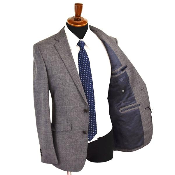 新品同様 未使用品 タグ付き スーツセレクト 2つボタン シングルスーツ M Y6 ダークグレー 千鳥格子 ノータック BLRP1953 春夏 6XC066 | SUIT SELECT | 01