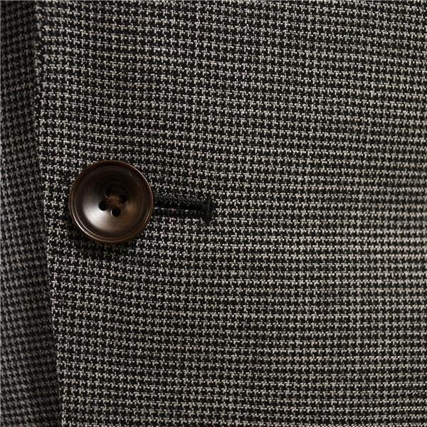 新品同様 未使用品 タグ付き スーツセレクト 2つボタン シングルスーツ M Y6 ダークグレー 千鳥格子 ノータック BLRP1953 春夏 6XC066 | SUIT SELECT | 02