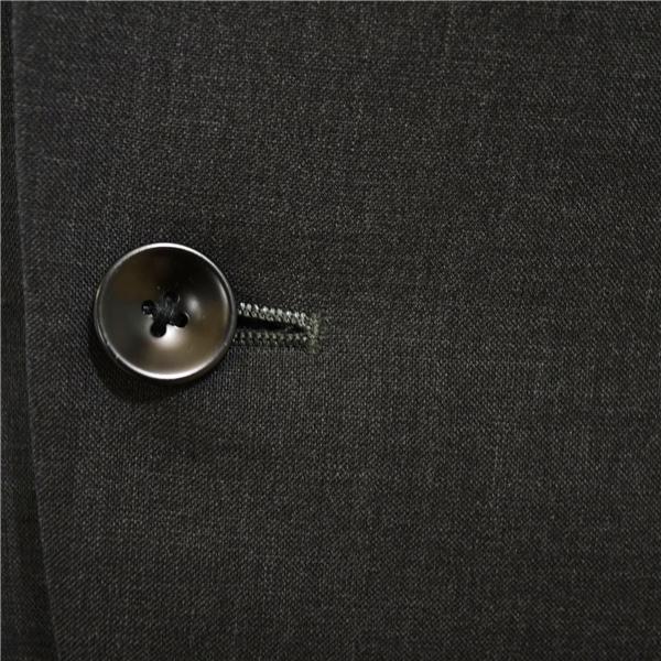 美品 スーツセレクト 2つボタン シングルスーツ M Y6 ダークグレー ノータック 開き見せ BLK1756 夏物 春夏 薄手 6XC068 | SUIT SELECT | 02