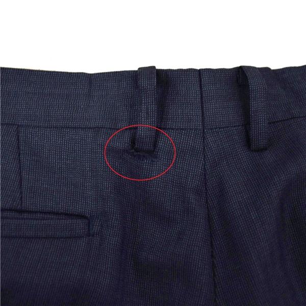 Begin 伊製 130's カシミヤ混生地 2つボタン シングルスーツ XL AB8 ダークネイビー ストライプ ノータック 176114 合物 春秋 6XC078 | ブランド登録なし | 06