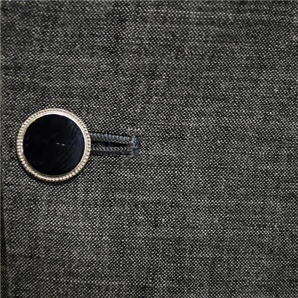 Pret a Porter 2つボタン シングルスーツ S A3 ダークグレー 杢 ノータック 袖口3つ釦 開き見せ 夏物 春夏 薄手 6XC085 | ブランド登録なし | 02