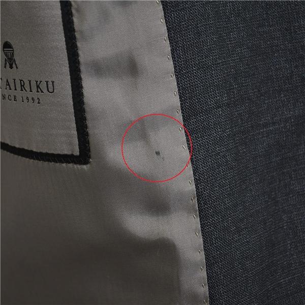 五大陸 英国製 ドーメル生地 2つボタン シングルスーツ M A6 ダークグレー SR-GR-NM-0235 合物 春秋 gotairiku 6XD002 | gotairiku | 07