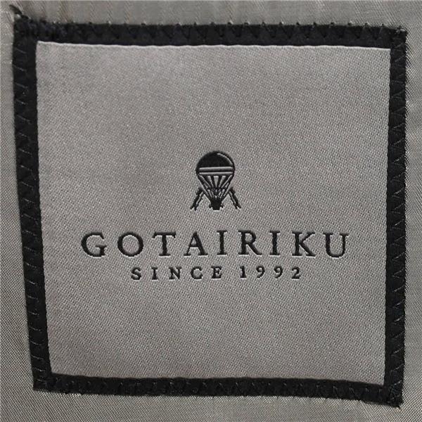 五大陸 英国製 ドーメル130's生地 2つボタン シングルスーツ M A6 ダークグレー ストライプ SR-GR-IW-0261 合物 春秋 gotairiku 6XD003 | gotairiku | 03