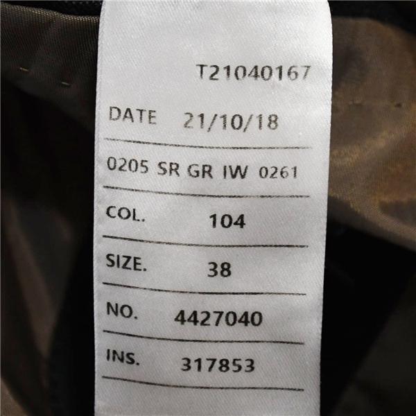 五大陸 英国製 ドーメル130's生地 2つボタン シングルスーツ M A6 ダークグレー ストライプ SR-GR-IW-0261 合物 春秋 gotairiku 6XD003 | gotairiku | 05