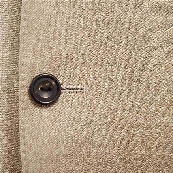 五大陸 英国製 ドーメル生地 2つボタン シングルスーツ M A6 ダークベージュ SR-GL-SM-0136 夏物 春夏 薄手 gotairiku 6XD004 | gotairiku | 02