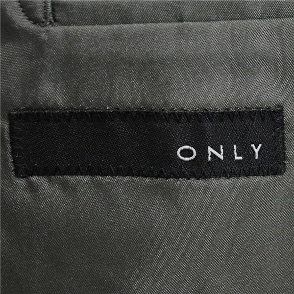 ONLY シルク混生地 2つボタン シングルスーツ M Y5 シルバー グレー ノータック 開き見せ 1-0122-25-004 夏物 春夏 薄手 6XD006 | ONLY | 03